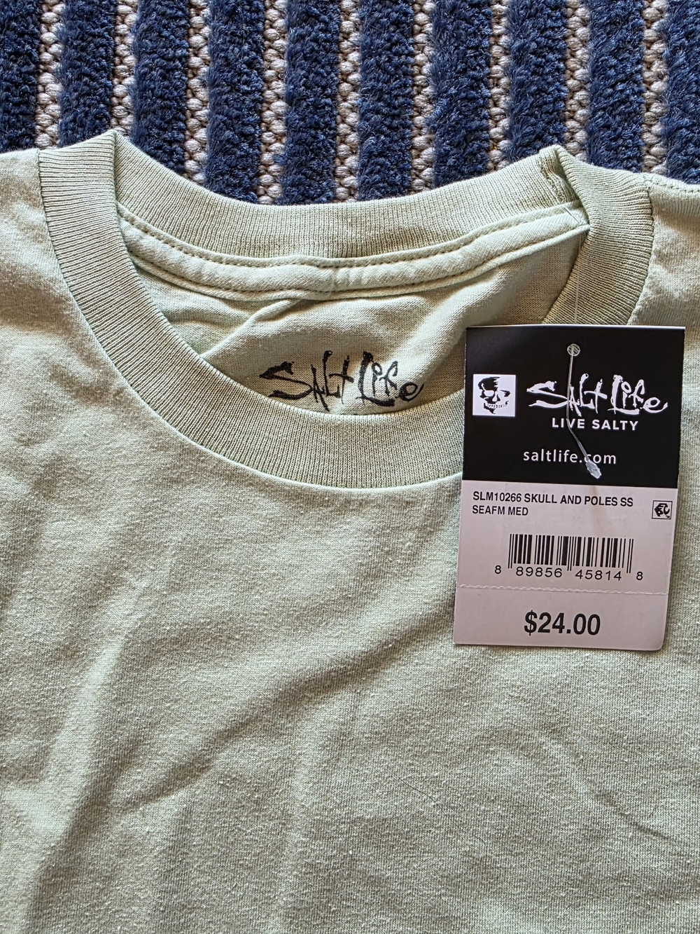 Salt Life Men's Short Sleeve Tee in Seafoam